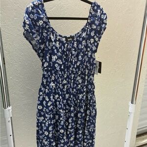 Blue Floral Dress